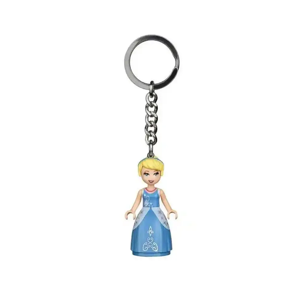 Cinderella Princess Key Chain Disney Mini Figure Lego Keychain 3pk New W/ Tags
